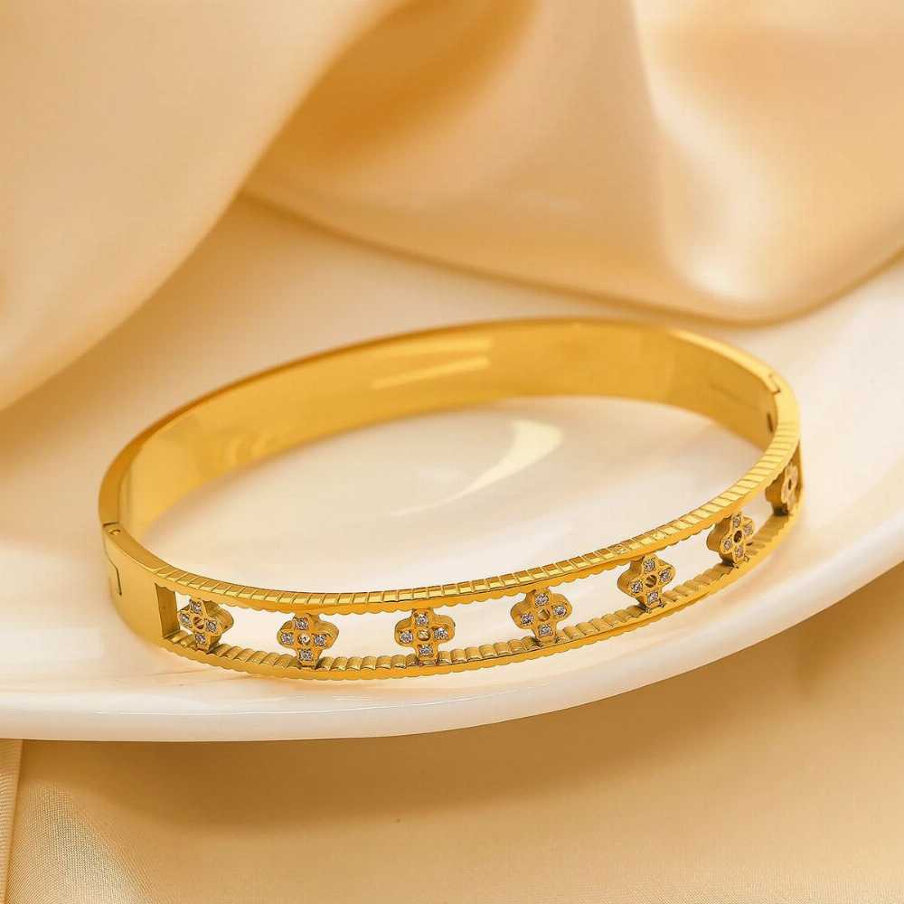 Waterproof Stainless Steel Bangle Bracelets