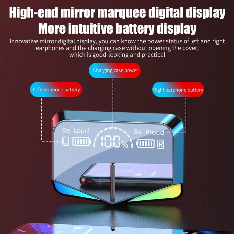 M28 TWS Bluetooth Earphone Wireless Headphones Earbuds Blutooth Handfree Headsets With Charging Box/M28 Bluetooth Earbuds 5.3 Gaming Earbud