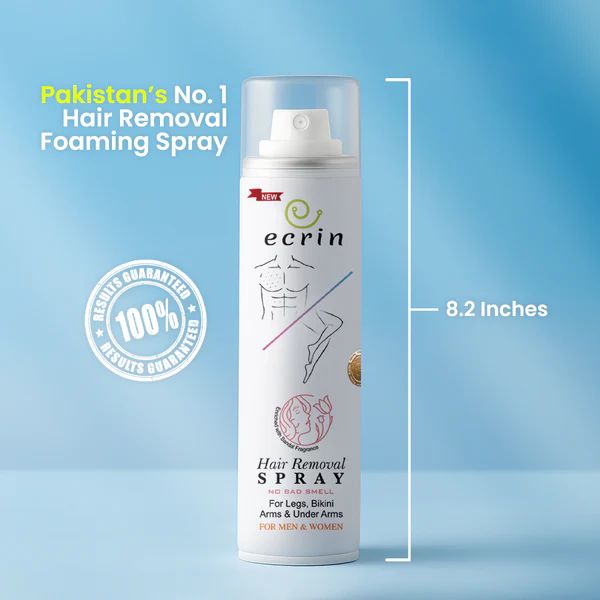 New Original Ecrin Hair Removal Foaming Spray Advance Formula With Refreshing Fragrance 200ml